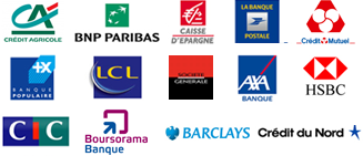 Logos des banques françaises